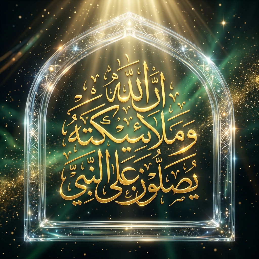 الصلاة على النبي المصطفى ﷺ • إِنَّ اللَّهَ وَمَلَائِكَتَهُ يُصَلُّونَ عَلَى النَّبِيِّ يَا أَيُّهَا الَّذِينَ آمَنُوا صَلُّوا عَلَيْهِ وَسَلِّمُوا تَسْلِيمًا • صدقة جارية لنور شريف طرباي • المنصورة